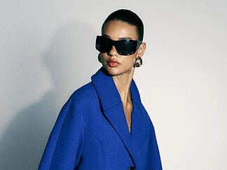The Zara Oversized Blue Coat Women in Their 40s Will Want to Wear All Winter