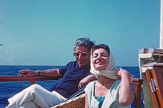 The yacht that belonged to Onassis with stools covered in whale foreskin leather and a lapis lazuli fireplace, for sale for 52 million euros