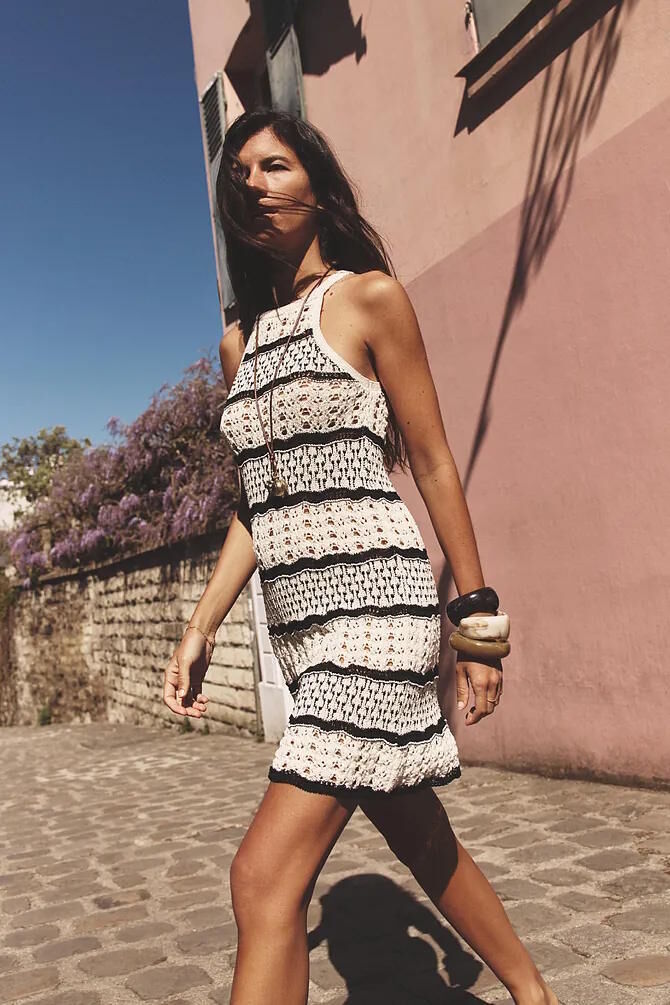 white christmas dresses Zara Multi Crochet Dress Size Medium NWT RRP £79 – The Wardrobe