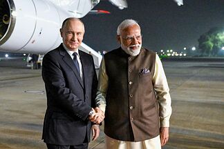 Putin arrives in New Delhi on a state visit aimed at bolstering Russia-India ties