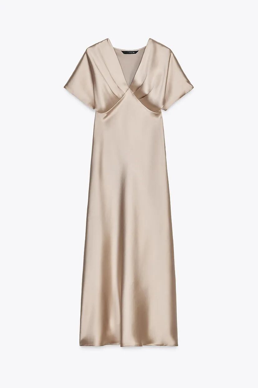 zara graduation dress Zara Drop Waist Maxi Dress-White – bzarina