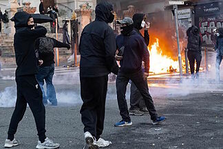 Inside Marseille's Black Bloc: A Street Battle of Glass, Stones, and Fire for Control of the Streets