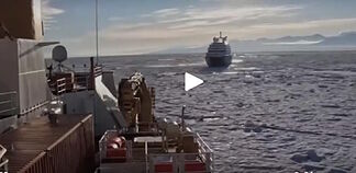 The most powerful icebreaker comes to the rescue of a luxury cruise ship trapped in Antarctica