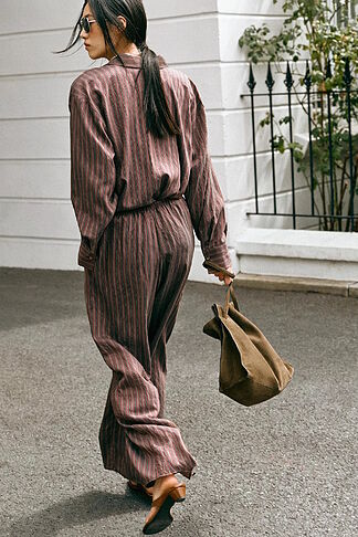 A shirt and pants set from ZARA that's perfect for getting back into your routine