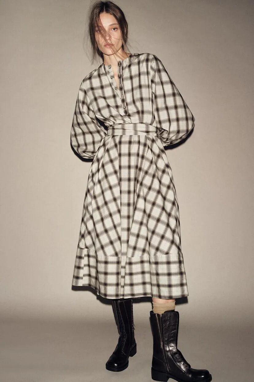 Chocolate brown shirt dress from Zara - Foto 1 de 9 Chocolate brown shirt dress from Zara - Foto 1 de 9